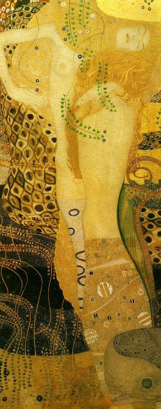 Gustav Klimt vattenormar Germany oil painting art